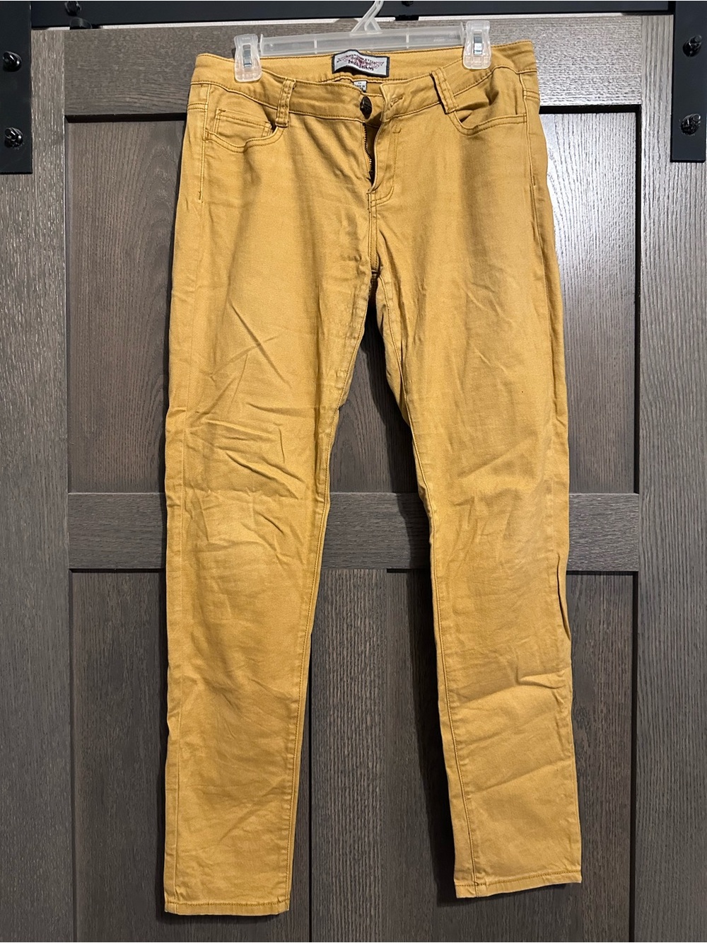 Women's Skinny Jeans in Mustard Yellow
